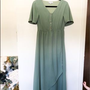 {SOLD} One Loved Babe Sage Formal Dress